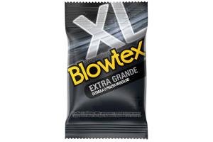 BLOWTEX PRESERVATIVO EXTRA GRANDE COM 3 UNIDADES