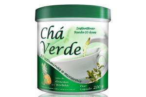 Chá Verde Sabor Abacaxi Com Hortelã Com 200g Health Labs