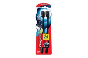 Escova Dental Colgate 360° Black 2 Unidades