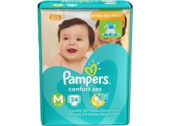 Fralda Pampers Confort Sec Tamanho M Com 24 Unidades