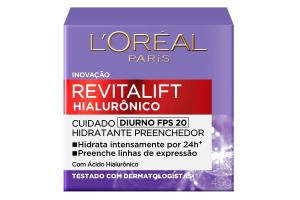 Creme Facial Diurno FPS 20 Antirrugas Revitalift Hialurônico L'oréal Paris 49g