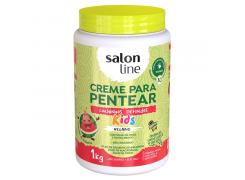 Creme Para Pentear Salon Line Cachinhos Definidos Kids 1kg