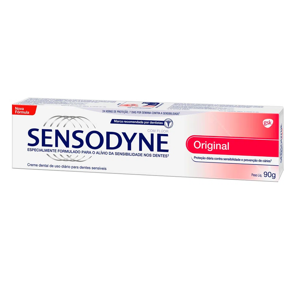 Sensodyne Creme Dental Original Para Dentes Sensíveis 90g