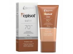 Protetor Solar Facial Episol Color FPS 70 Pele Morena 40g