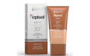Protetor Solar Facial Episol Color FPS 30 Pele Morena 40g