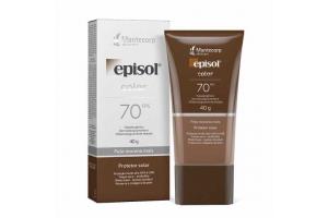 Protetor Solar Facial Episol Color FPS 70 Pele Morena Mais 40g