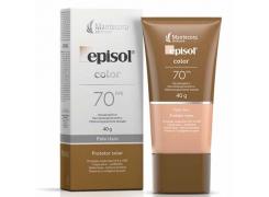 Protetor Solar Facial Episol Color FPS 70 Pele Clara 40g