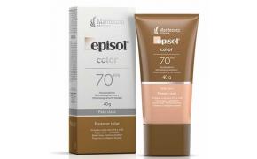 Protetor Solar Facial Episol Color FPS 70 Pele Clara 40g