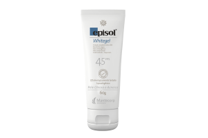 Protetor Solar Facial Episol Whitegel FPS 45 Pele Oleosa e Acneica 60g