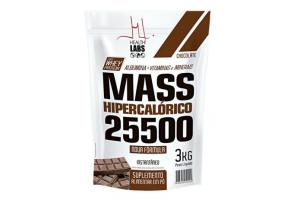 Mass Hipercalórico 25.550 Health Labs Sabor Chocolate 3kg
