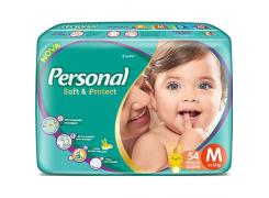Fralda Personal M Com 54 Unidades