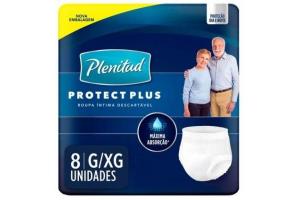 Fralda Geriatrica Plenitud Protect Plus G/XG Com 08 Unidades