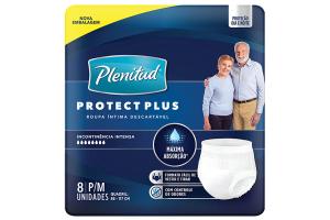 Fralda Geriatrica Plenitud Protect Plus P/M Com 08 Unidades