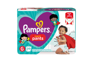 Fralda Pampers Super Pants Jumbo - tamanho GD - com 30 Unidades