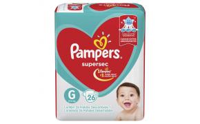 Fralda Pampers Supersec Tamanho G Com 26 Unidades