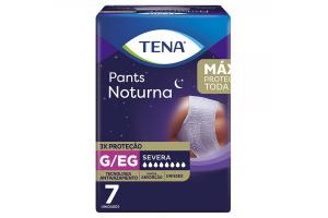 Roupa Íntima Descartável Tena Pants Noturna Tamanho Grande e Extra Grande 7 Unidades