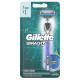 Aparelho De Barbear Recarregável Gillette Mach3 Aqua Grip