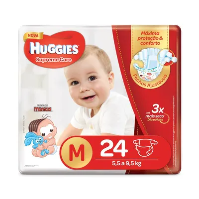 Fralda Huggies Supreme Care M Com 24 Unidades