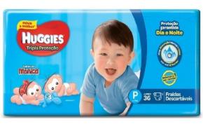 Fralda Huggies Tripla Proteção P com 36 Unidades