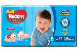 Fralda Huggies Tripla Proteção P com 36 Unidades