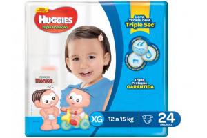 Fralda Huggies Tripla Proteção XG Com 24 Unidades