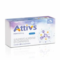 Attivs Suplemento Alimentar 900mg com 30 comprimidos