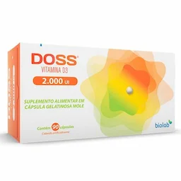 Vitamina D3 Doss 2.000UI com 90 cap gelatinosa