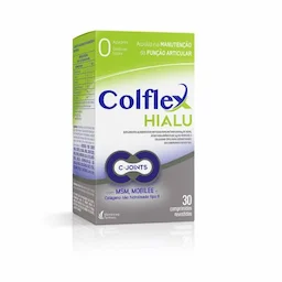Colflex Hialu Suplemento Alimentar de Metilsulfonilmetano 30 comprimidos revestidos 