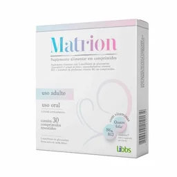 Matrion suplemento alimentar com 30 comprimidos