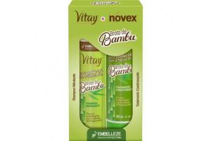 Kit Vitay + Novex Shampoo e Condicionador Broto de Bambu 300ml