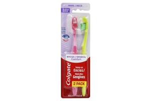 Kit Escova Dental Gengiva Comfort Macia Com 2 Unidades Colgate