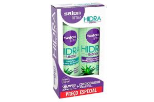 Kit Salon Line Shampoo e Condicionador Hidra Babosa 300ml