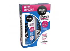 Kit Salon Line Shampoo e Condicionador S.O.S Bomba Original 200ml