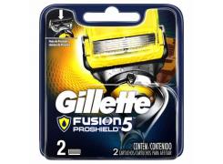 Lâminas de Barbear Gillette Fusion Proshield 5 Com 2 Unidades