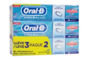 Creme Dental Oral-B Pró-Saúde Com Escudo Antiaçucar Leve 3 Pague 2