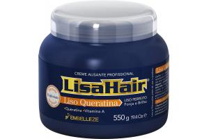 Creme Alisante LisaHair Liso Queratina 550g