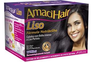 Kit Relaxamento AmaciHair Liso Fórmula Nutribrilho