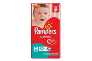 Fralda Pampers Supersec Tamanho M Com 52 Unidades