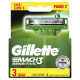 Lâminas de Barbear Gillette Mach3 Sensitive Leve 3 Pague 2