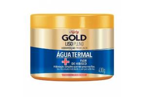 Máscara Niely Gold Liso Pleno Água Termal + Flor de Hibisco 430g