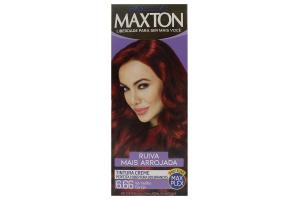 Kit Tintura Maxton 6.66 Vermelho Cereja Grátis Creme de Tratamento Novex