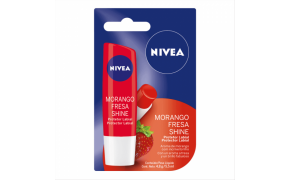 Protetor Labial Nivea Morango Shine 4,8g