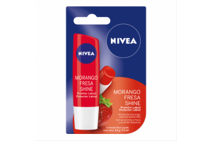 Protetor Labial Nivea Morango Shine 4,8g