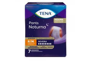 Roupa Íntima Descartável Tena Pants Noturna Tamanho Pequena e Média 7 Unidades