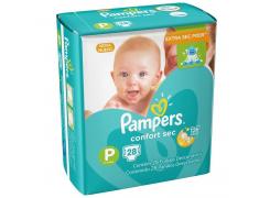 Fralda Pampers Confort Sec Tamanho P Com 28 Unidades