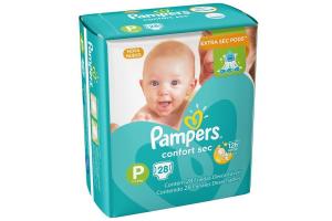 Fralda Pampers Confort Sec Tamanho P Com 28 Unidades