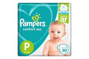 Fralda Pampers Confort Sec Tamanho P Com 50 Unidades