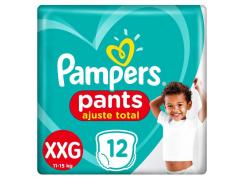 Fralda Pampers Pants Ajuste Total Tamanho XXG Com 12 Unidades