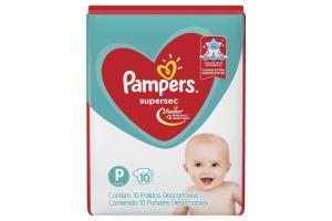 Fralda Pampers Supersec Tamanho P Com 10 Unidades