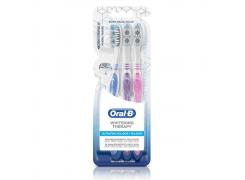 Escova Dental Oral-B Whitening Therapy Extra Macia Suave Com 3 Unidades